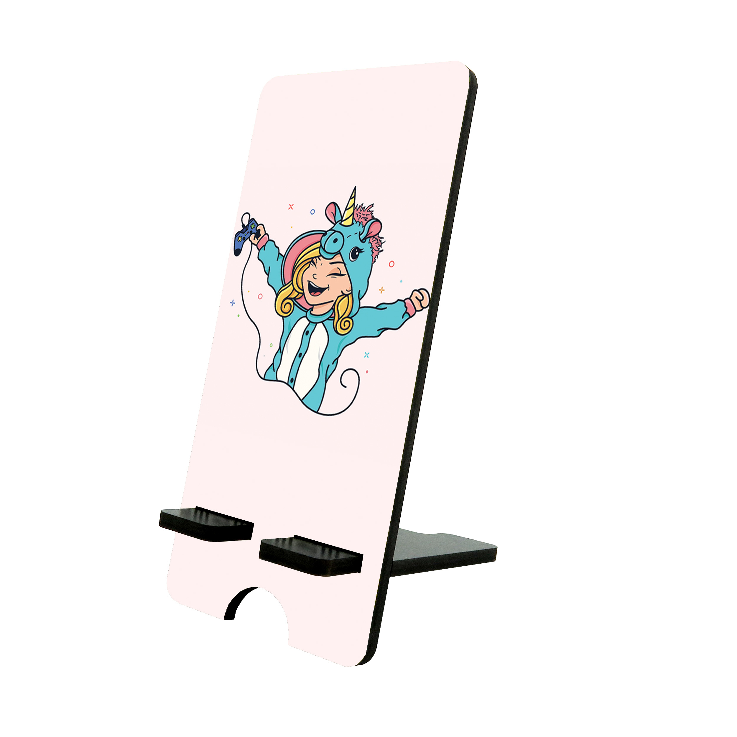 پایه نگهدارنده گوشی موبایل و تبلت طرح دخترانه یونیکورن کد i00804