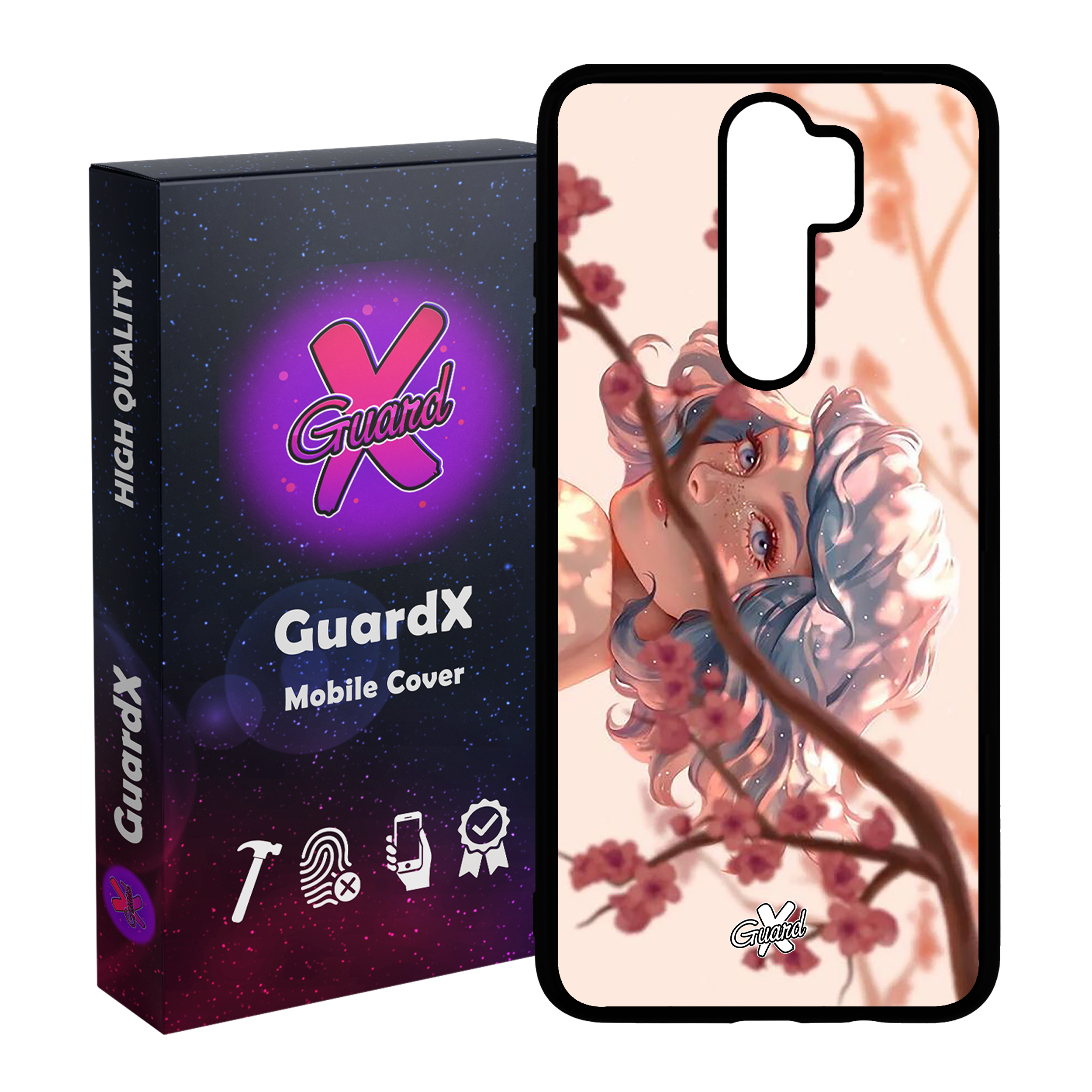 کاور گارد ایکس طرح Girl مدل Glass10007 مناسب برای گوشی موبایل شیائومی Redmi 9 / 9 Prime