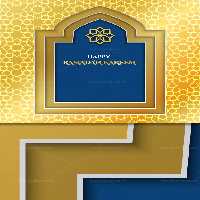 وکتور محراب و بکگراند طلایی - گرافیک با طعم تربچه