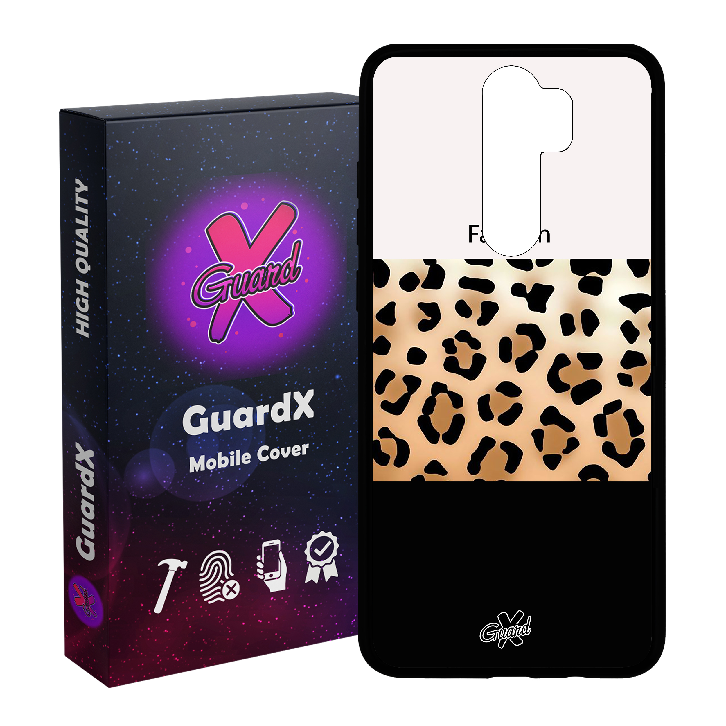 کاور گارد ایکس طرح پلنگی مدل Glass10395 مناسب برای گوشی موبایل شیائومی Redmi Note 8 Pro