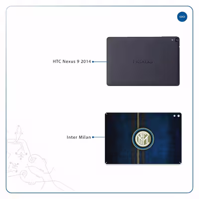 برچسب پوششی ماهوت مدل Inter-Milan مناسب برای تبلت اچ تی سی Nexus 9 2014