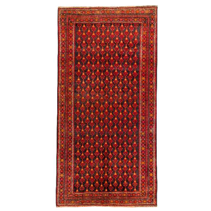 فرش دستبافت دو و نیم متری مدل نقشه بلوچ  کد 33.1857