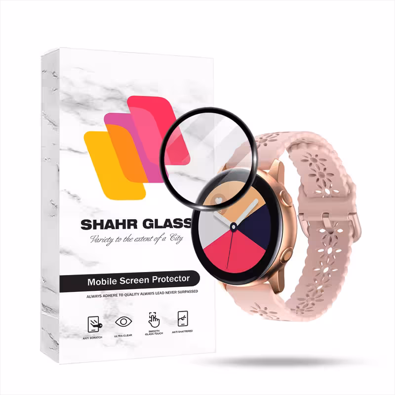 محافظ صفحه نمایش شهر گلس مدل PMMWSH مناسب برای ساعت هوشمند سامسونگ Galaxy Watch Active 2 44mm | کالا برتری