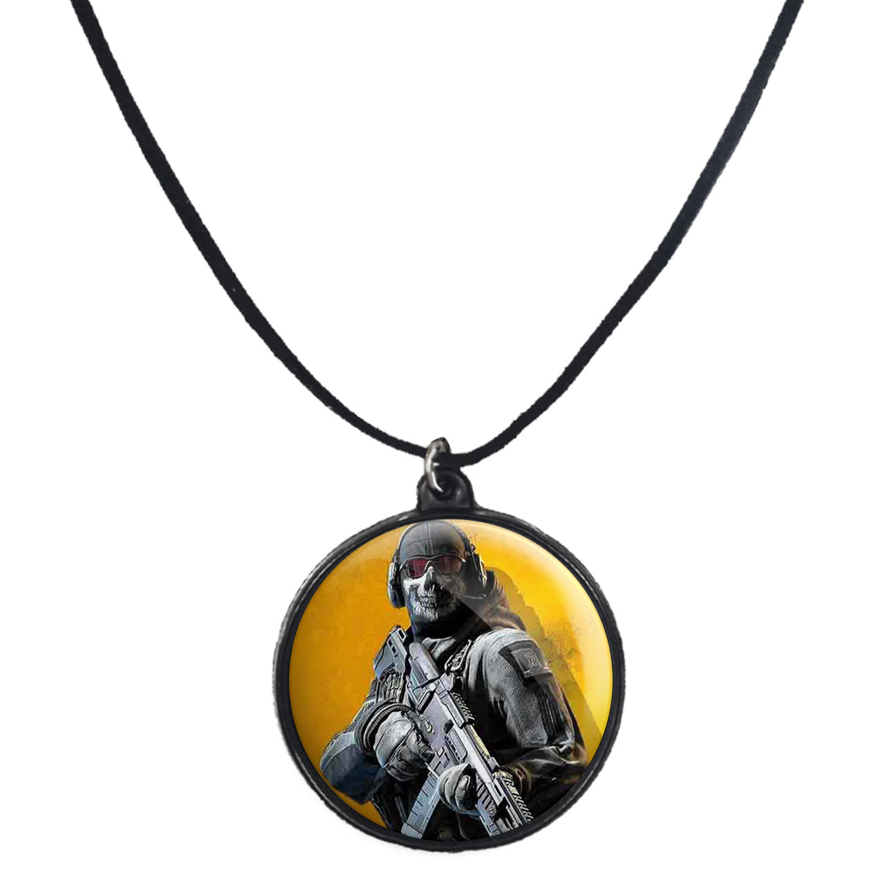 گردنبند پرمانه طرح call of duty کد pmb.7664 مدل دو طرفه
