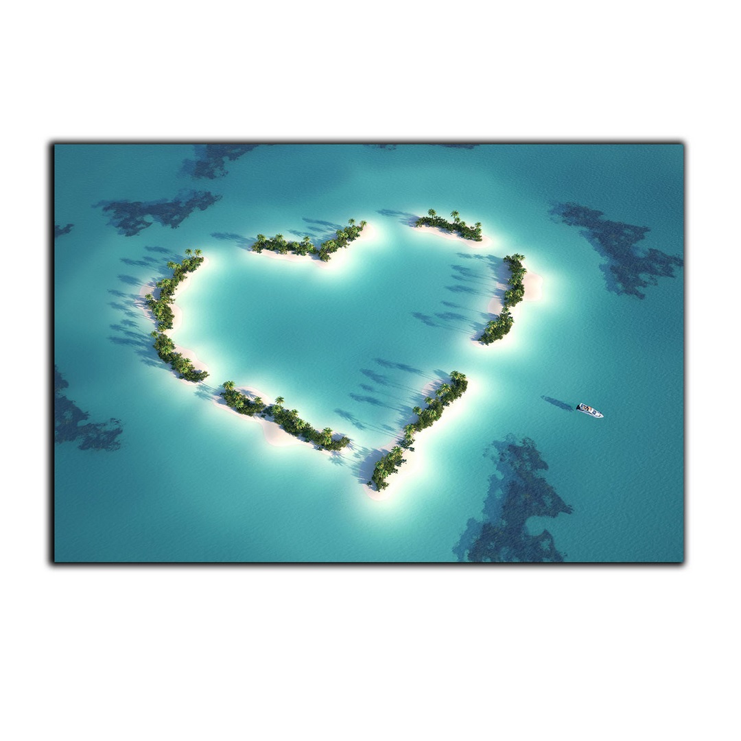 تابلو شاسی بکلیت طرح اقیانوس و جزیره قلب مدل SH-S2890