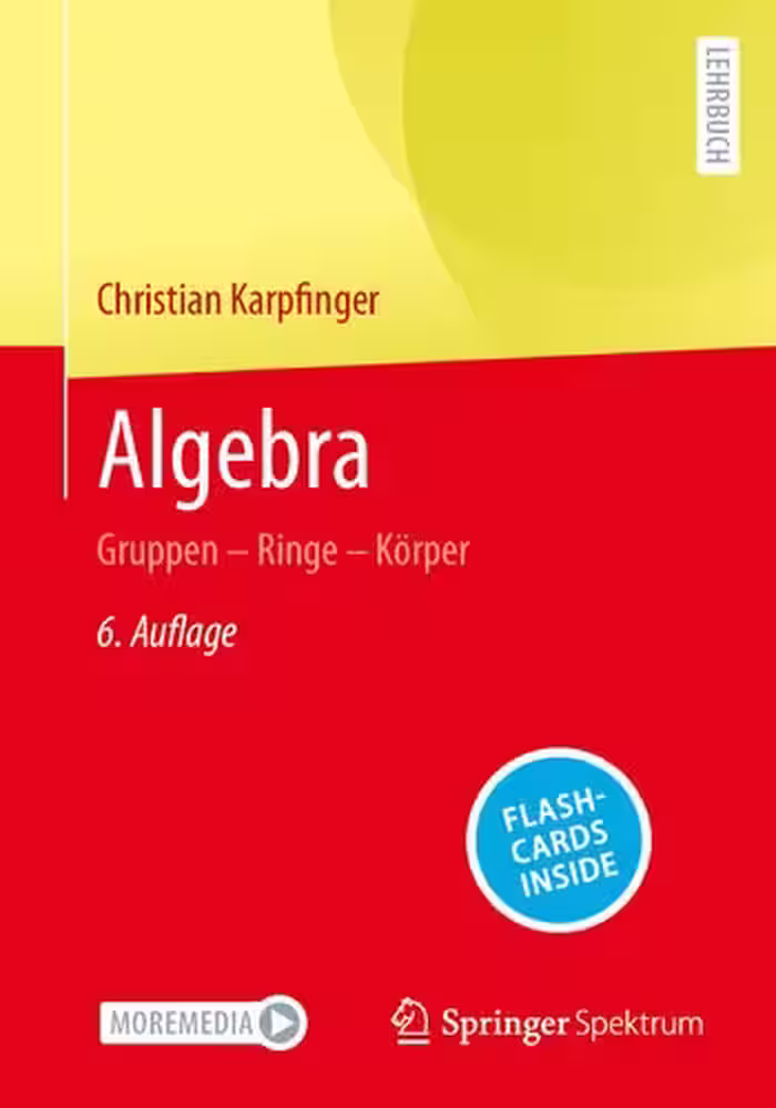 خرید و دانلود نسخه کامل کتاب Algebra: Gruppen – Ringe – Körper