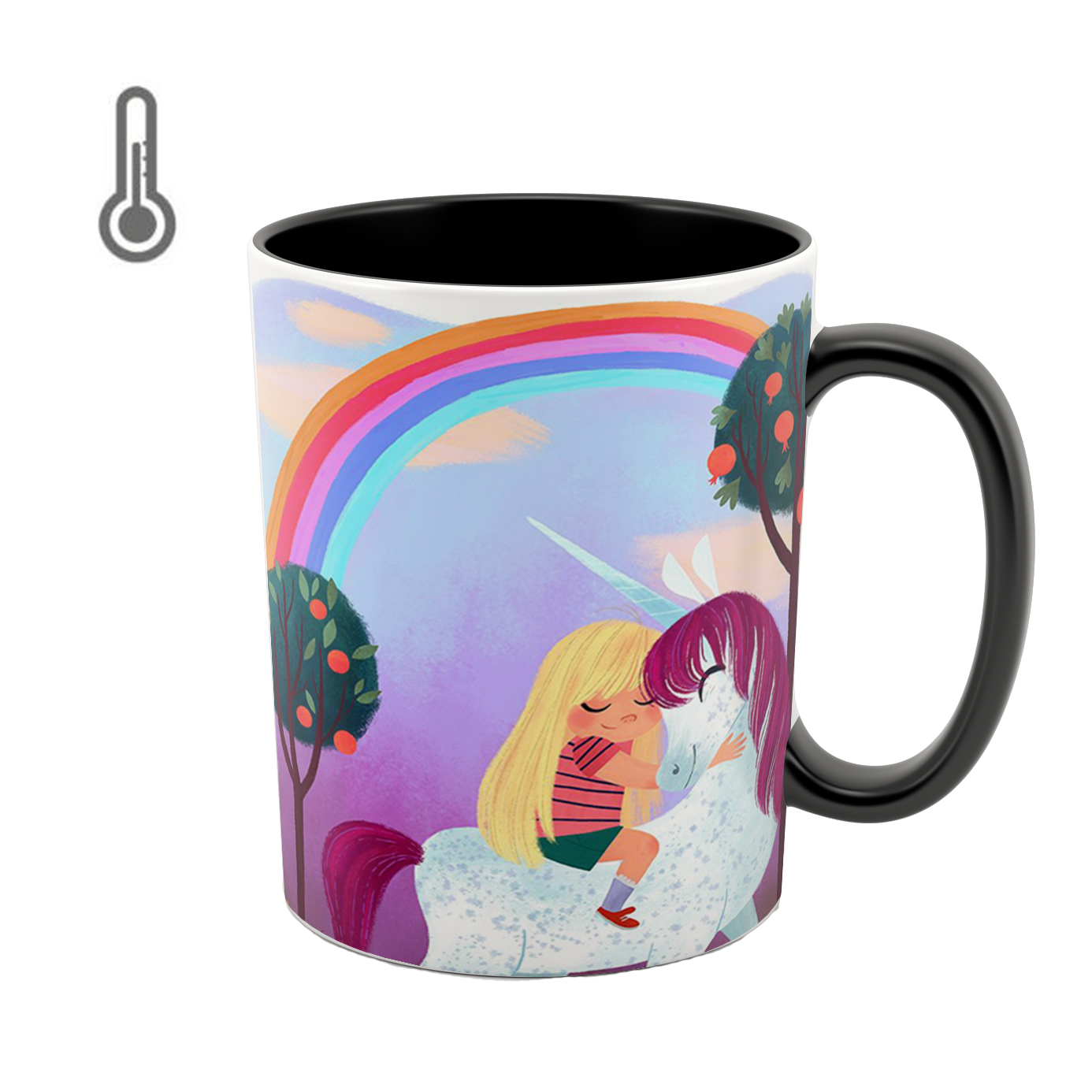 ماگ حرارتی طرح تک شاخ کد 02