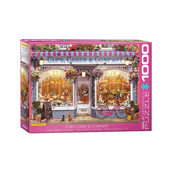 پازل 1000 تکه یوروگرافیکس پازلز طرح Cups Cakes &amp; Company کد 5520
