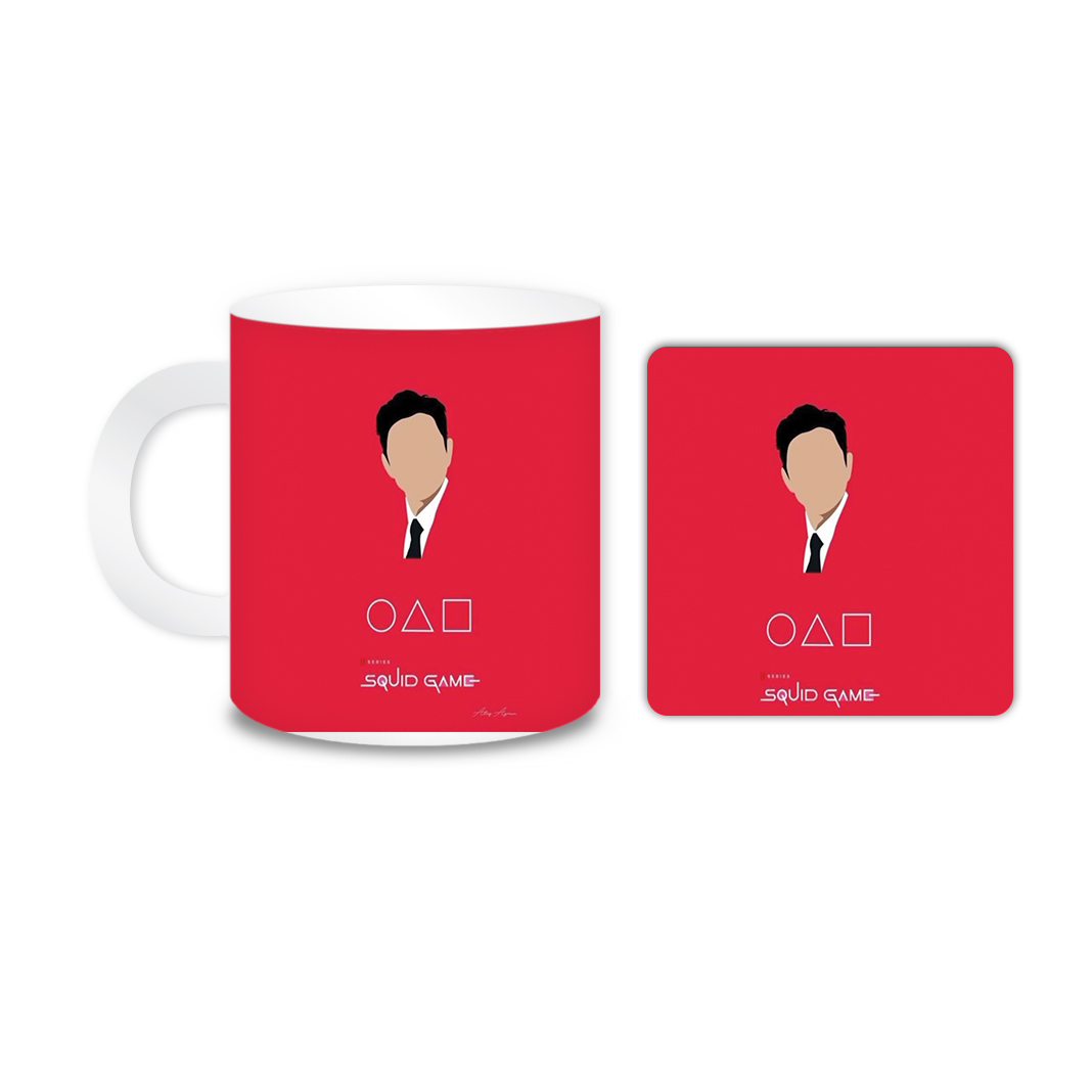 ماگ مدل Squid Game کد 2228 به همراه زیر لیوانی