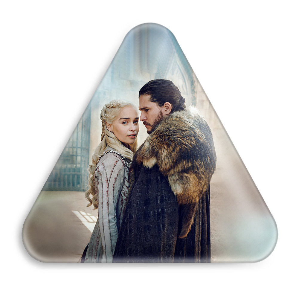 پیکسل خندالو طرح دنریس تارگرین و جان اسنو مدل مثلثی کد 2669