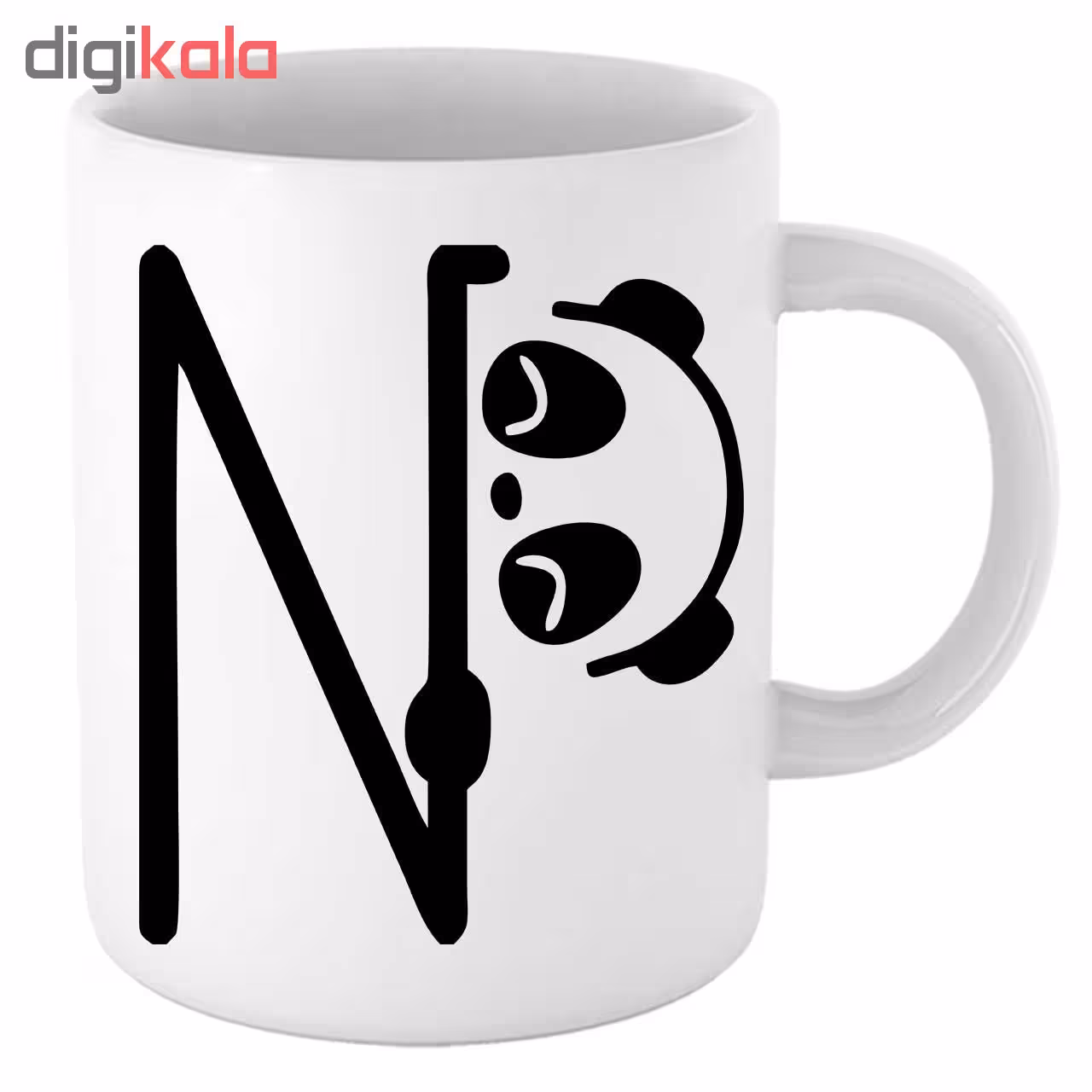 ماگ طرح پاندا حرف N کد 17354