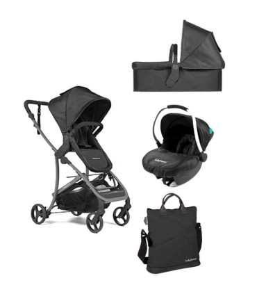 ست 5 تکه کالسکه نوزاد بیبی هوم مدل ویدا پلاس مشکی BabyHome