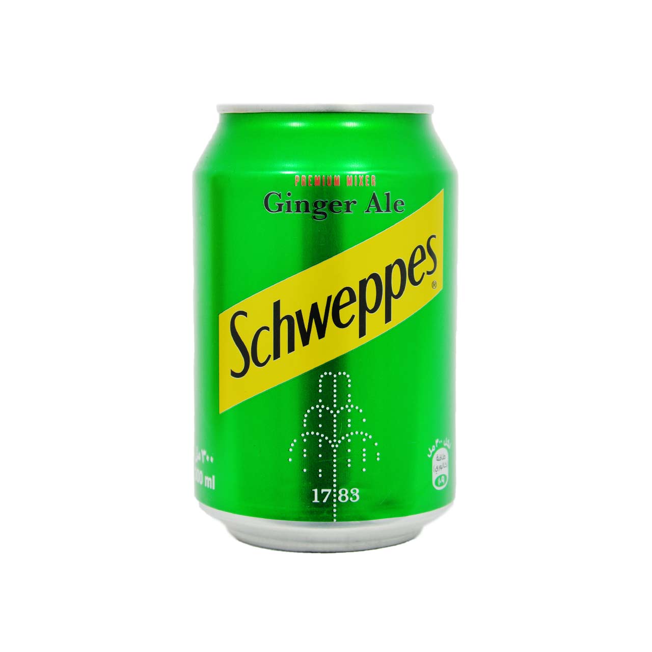 نوشیدنی گازدار با طعم زنجبیل 300 میل شوئپس - shweppes