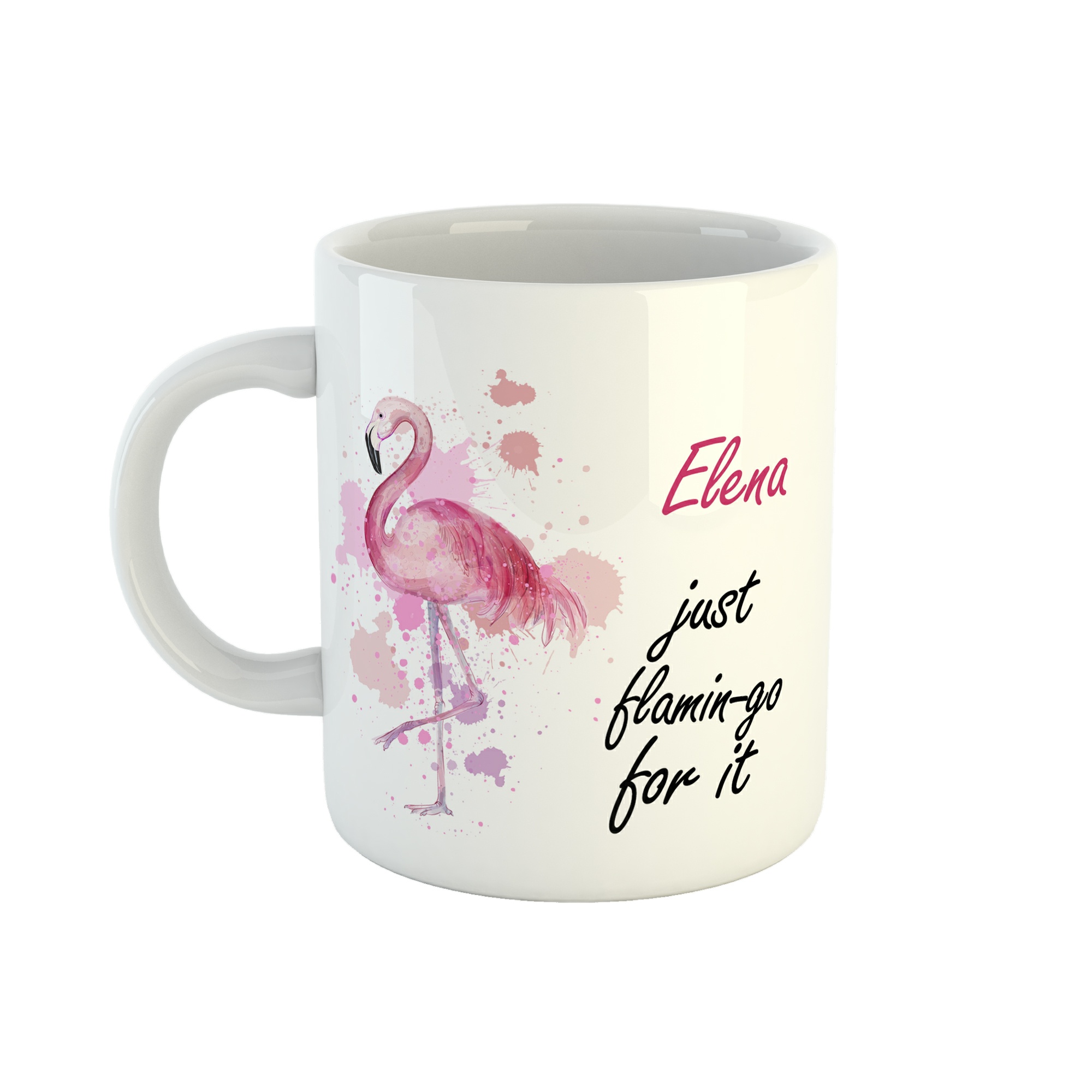 ماگ طرح اسم النا مدل فلامینگو کد 242