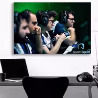 تابلو شاسی گالری استاربوی طرح Team Liquid مدل Dota 2 Game | دنیای قاب