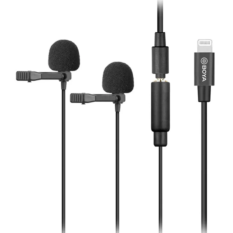 میکروفن یقه ای سیم دار بویا BOYA BY-M2D برای ios خرید | قیمت - اگزیف