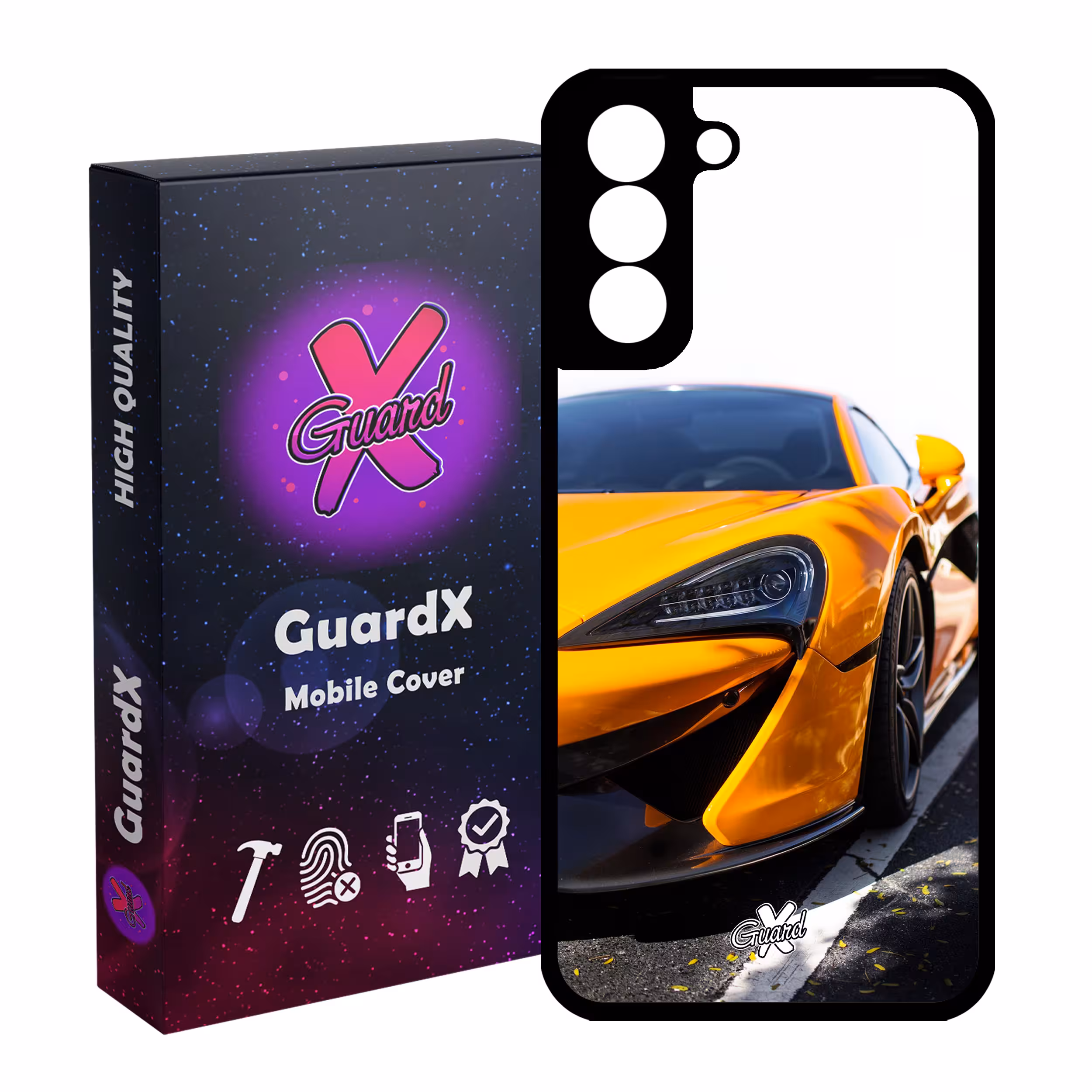 کاور گارد ایکس طرح خودرو مدل Glass10193 مناسب برای گوشی موبایل سامسونگ Galaxy S21 FE