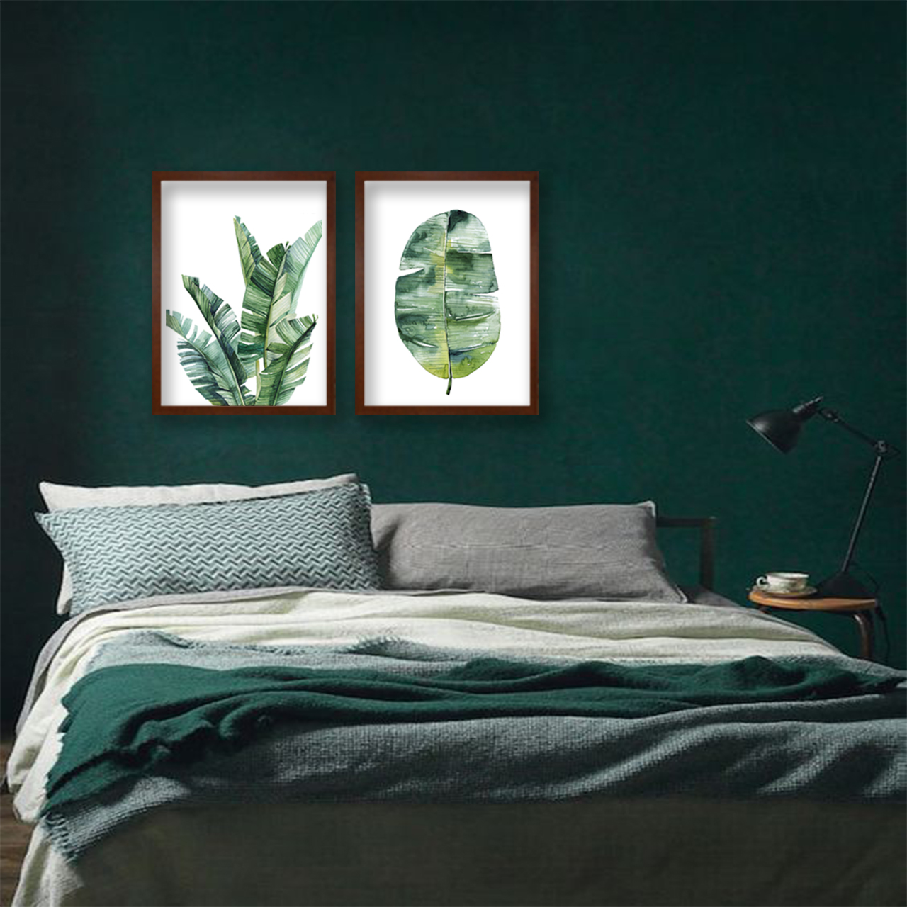 تابلو هیلما گالری کد HAP1871 BROWN مجموعه 2 عددی