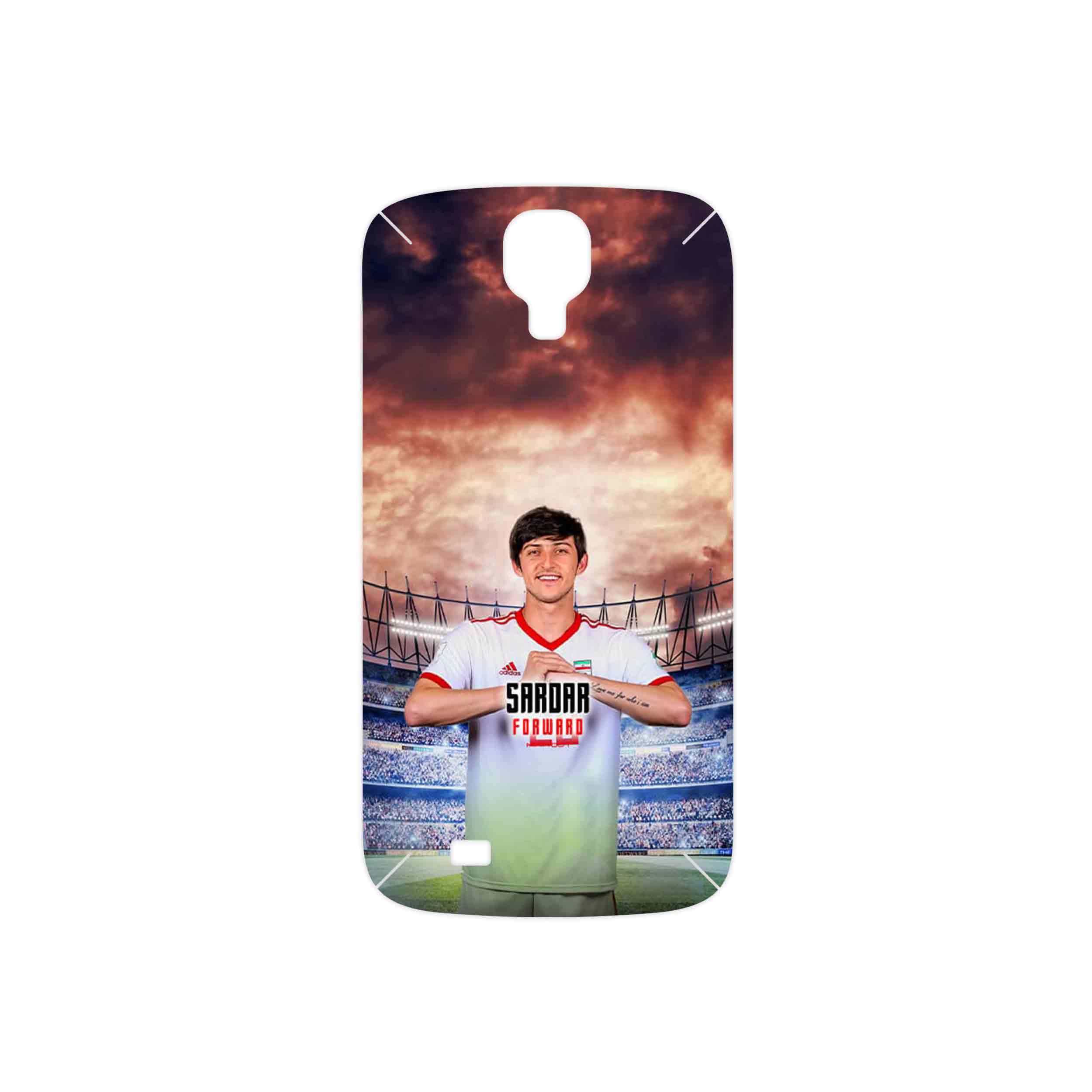 برچسب پوششی ماهوت مدل Sardar Azmoun مناسب برای گوشی موبایل سامسونگ Galaxy S4