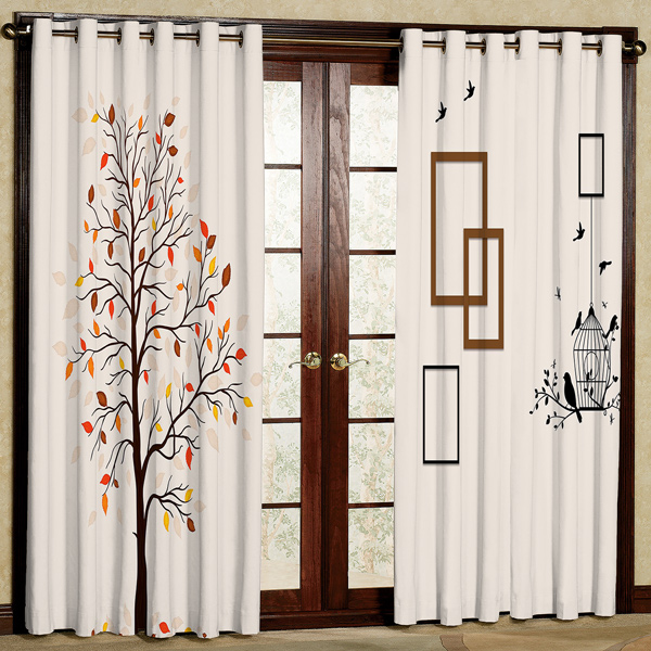 پرده مدل هازان پانچی کد 1 سایز 280x140 سانتی متر