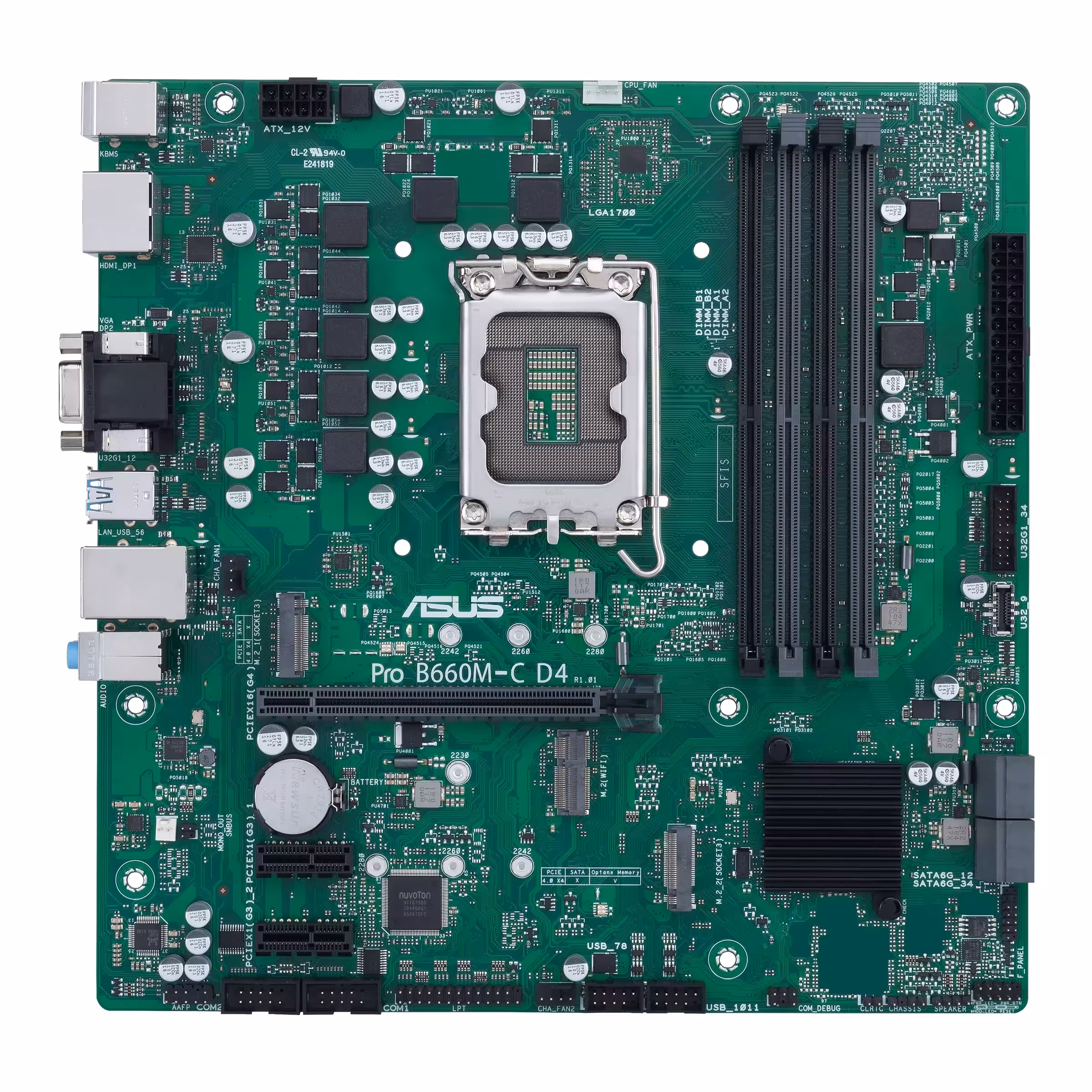 مادربرد ایسوس مدل Pro B660M-C D4-CSM 