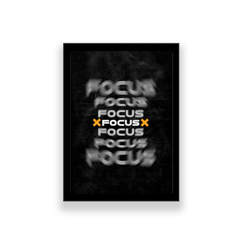 تابلو طرح انگیزشی مدل تمرکز | دنیای قاب