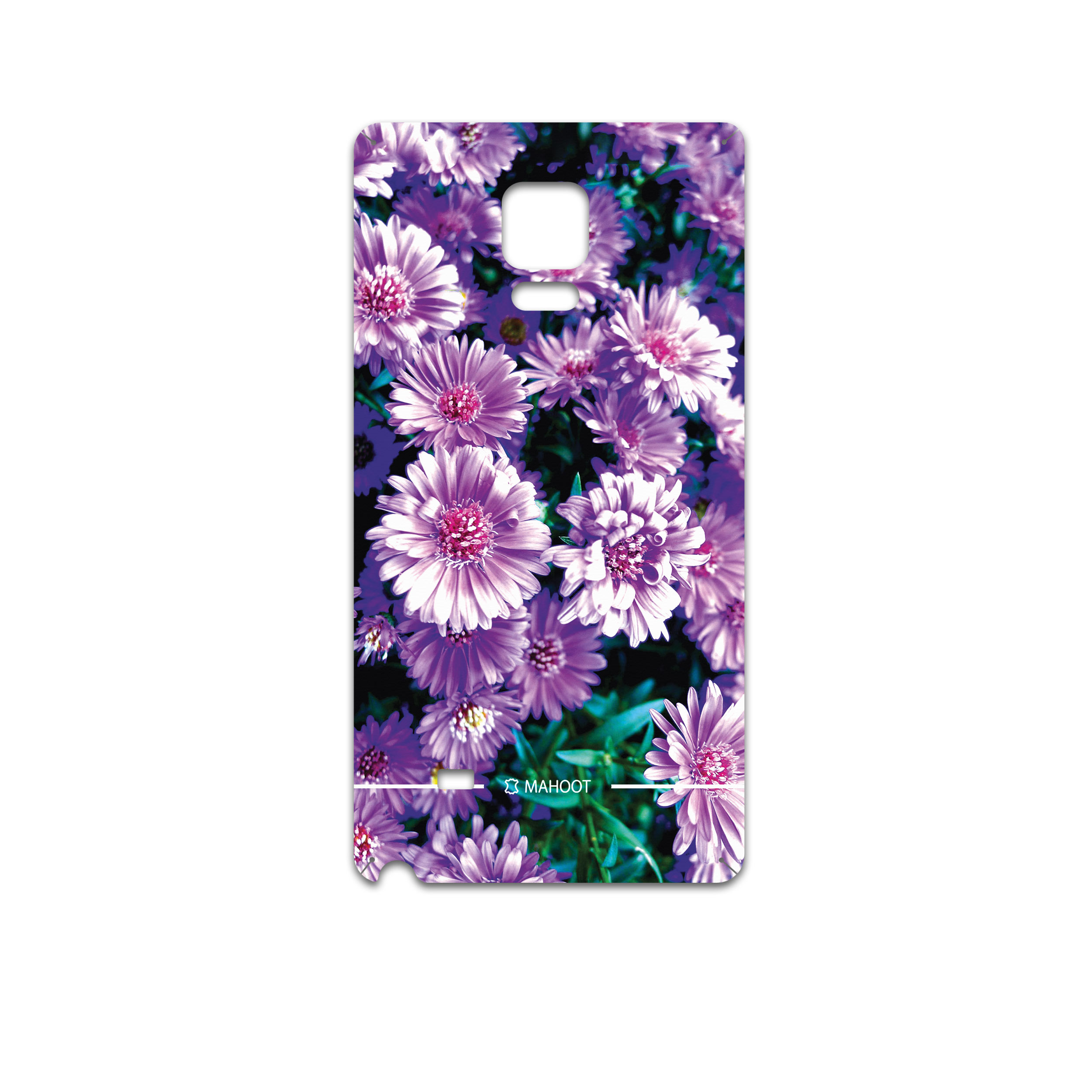 برچسب پوششی ماهوت مدل Purple-Flower مناسب برای گوشی موبایل سامسونگ Galaxy Note Edge