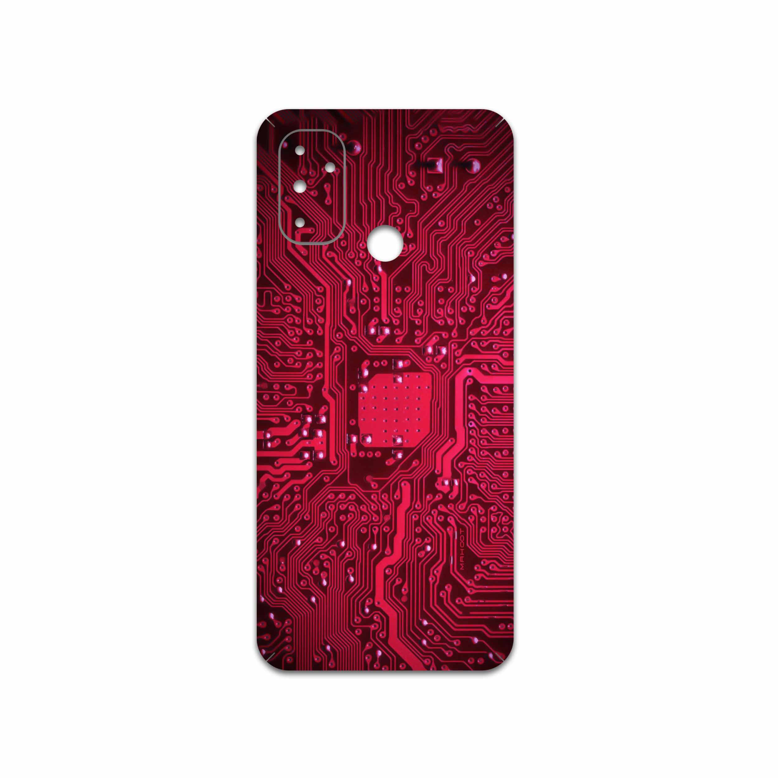 برچسب پوششی ماهوت مدل Red-Printed-Circuit-Board مناسب برای گوشی موبایل وان پلاس Nord N100
