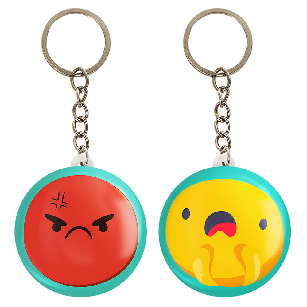 جاکلیدی خندالو مدل ایموجی کد 53785379 مجموعه 2 عددی