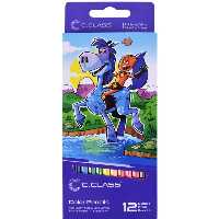 مداد رنگی 12 رنگ سی کلاس جعبه مقوایی DZ126