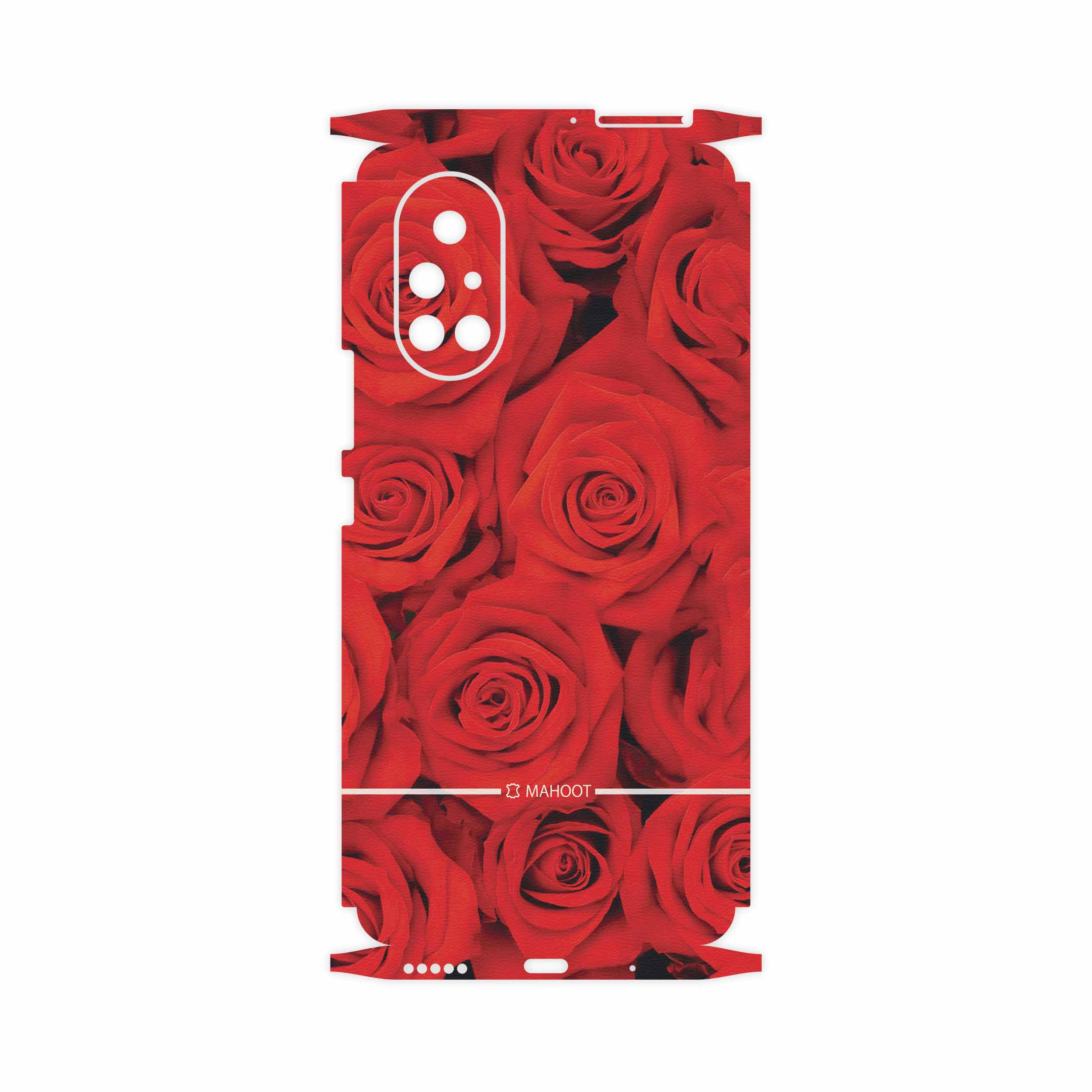 برچسب پوششی ماهوت مدل Red-Flower-FullSkin مناسب برای گوشی موبایل هوآوی Nova 8