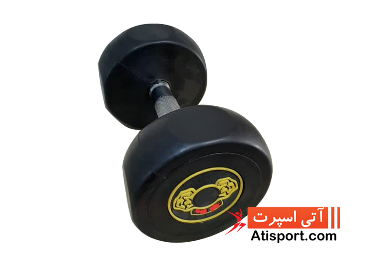دمبل استپ دار مبارز 22 و نیم کیلوگرم