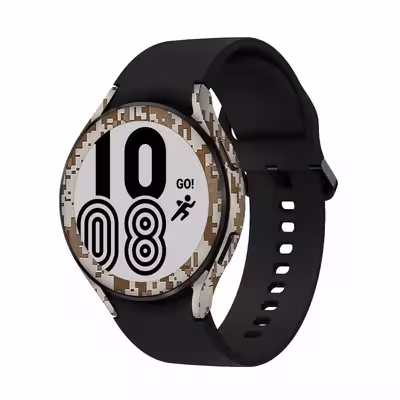 برچسب ماهوت طرح Army Desert Pixel مناسب برای ساعت هوشمند سامسونگ Watch4 44mm
