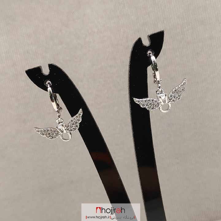 اطلاعات ، قیمت و خرید گوشواره استیل آبکاری طلا طرح بال فرشته کد D184