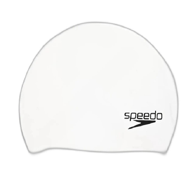 کلاه شنا سیلیکونی طرح Speedo  مدل A356 ( سفید )