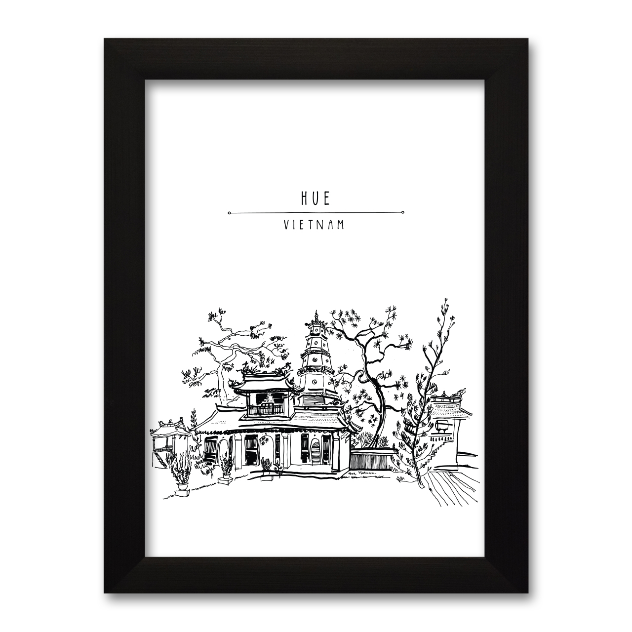 تابلو هیلما گالری مدل HAP1711 BLACK