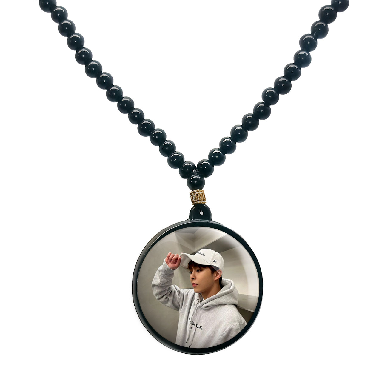 گردنبند پرمانه طرح exo کد pmd.13985 مدل دو طرفه