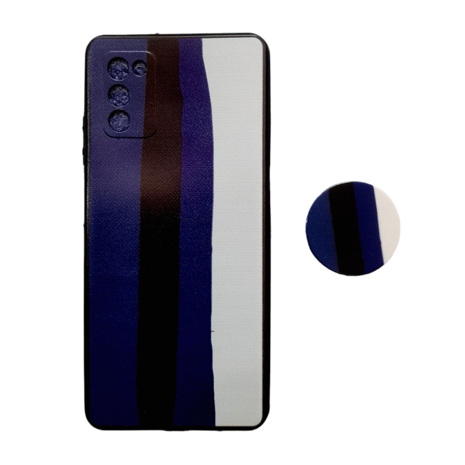 کاور طرح آبرنگی مدل a03s مناسب برای گوشی موبایل سامسونگ Galaxy A03S / A02S / M02S به همراه پاپ سوکت