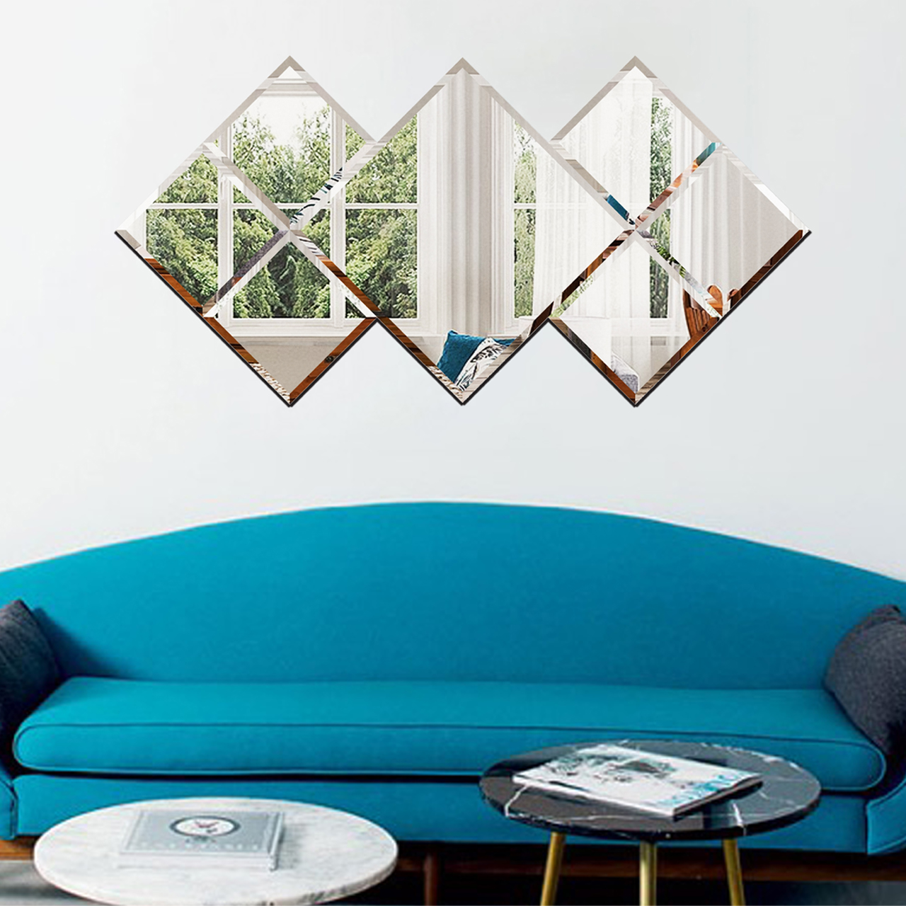 آینه دکوراتیو تجسم مدل TABAN02 - آینه و روشویی تجسم