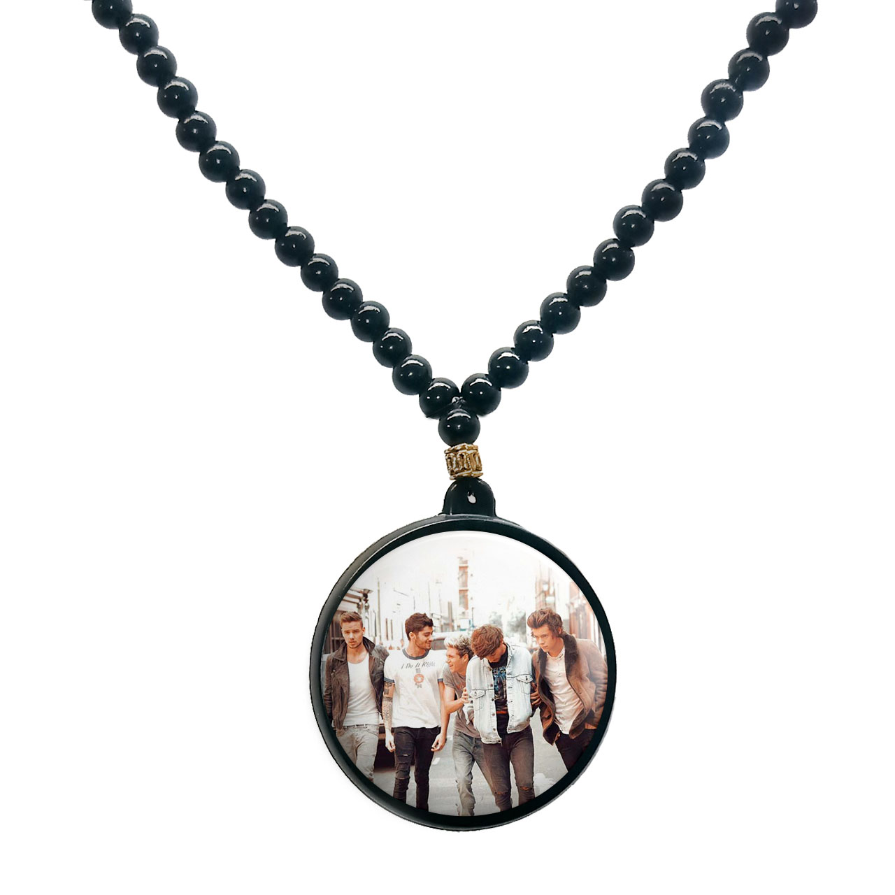 گردنبند پرمانه طرح One Direction کد pmd.13522 مدل دو طرفه