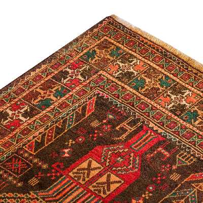 فرش دستبافت چهار متری مدل بلوچ کد 23.1262