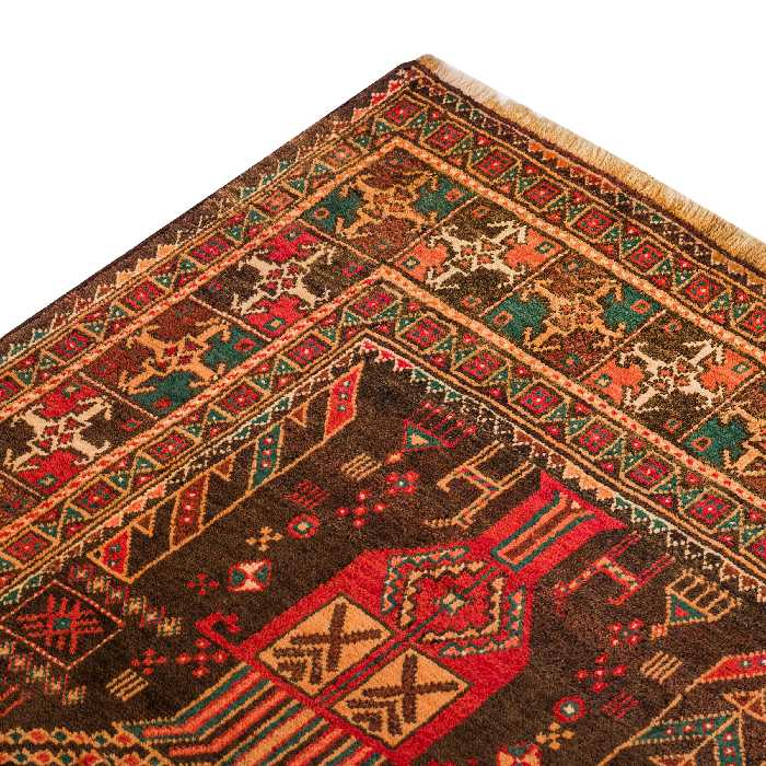 فرش دستبافت چهار متری مدل بلوچ کد 23.1262