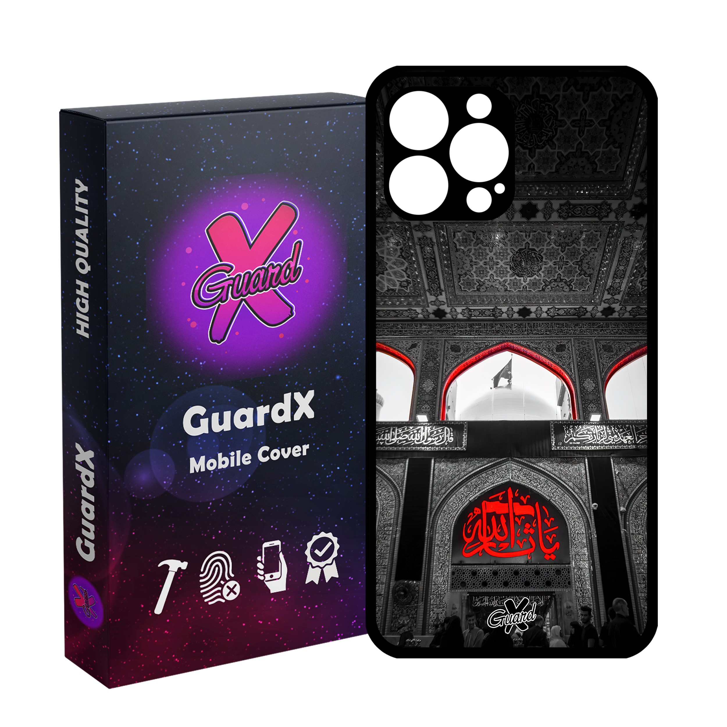 کاور گارد ایکس طرح محرم 4 مدل Glass10459 مناسب برای گوشی موبایل اپل iPhone 13 Pro Max