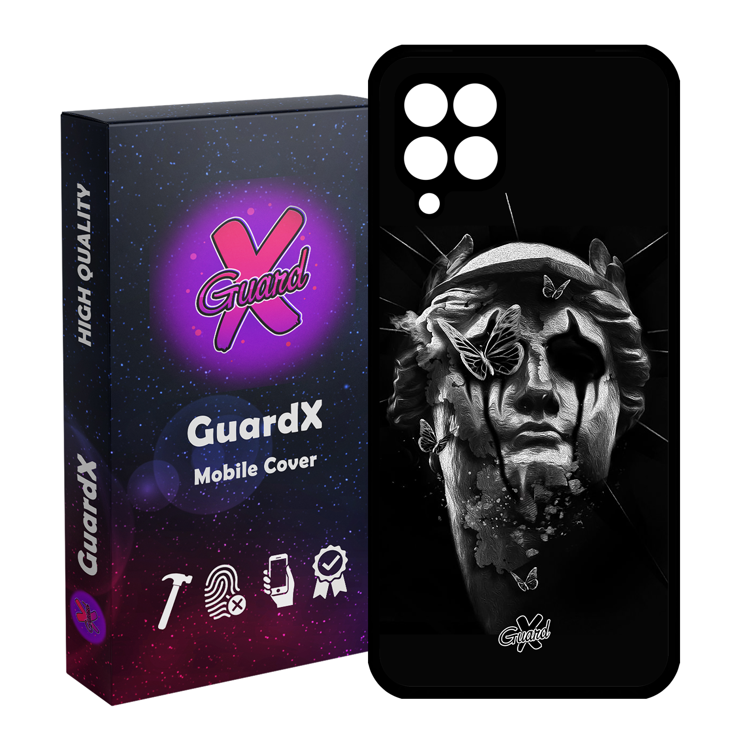 کاور گارد ایکس طرح مرد مدل Glass10278 مناسب برای گوشی موبایل سامسونگ Galaxy A22 4G