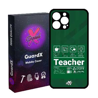 کاور گارد ایکس طرح معلم مدل Glass10537 مناسب برای گوشی موبایل اپل iPhone 12 Pro Max