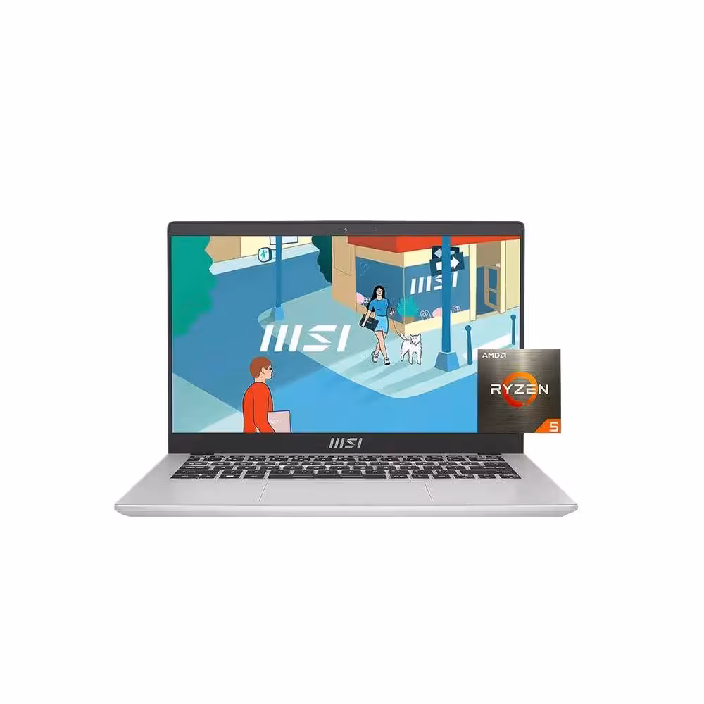 لپ تاپ 14 اینچی ام اس آی مدل MSI Modern 14 C7M پردازنده Ryzen 5 7530U رم 16 گیگابایت حافظه 512 گیگابایت SSD گرافیک AMD Radeon