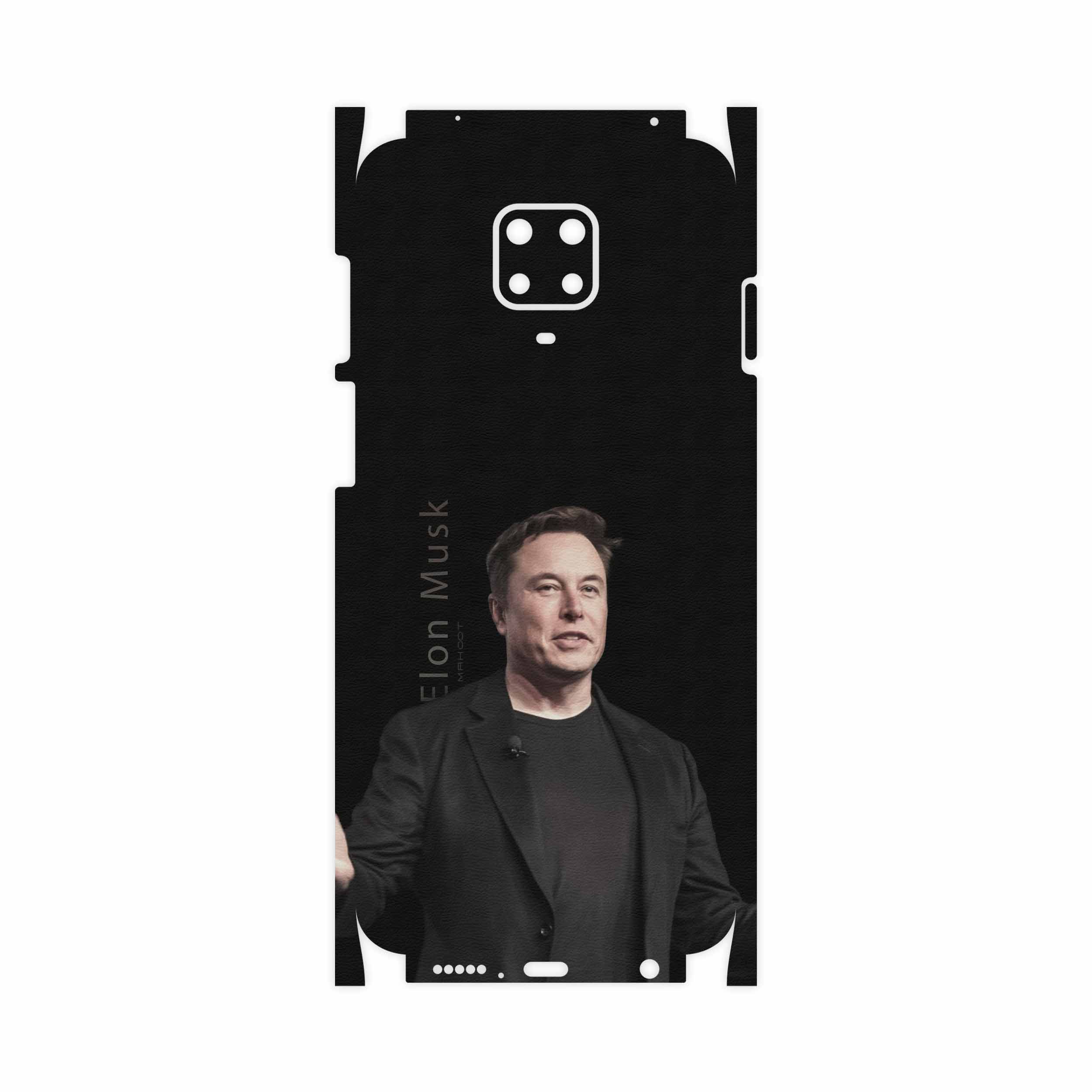 برچسب پوششی ماهوت مدل Elon Musk-FullSkin مناسب برای گوشی موبایل شیائومی Redmi Note 9 Pro
