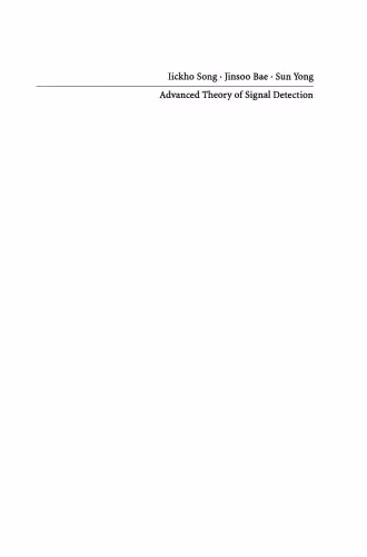 خرید و دانلود نسخه کامل کتاب Advanced Theory of Signal Detection: Weak Signal Detection in Generalized Observations