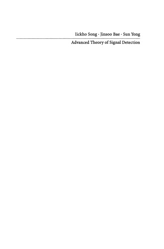 خرید و دانلود نسخه کامل کتاب Advanced Theory of Signal Detection: Weak Signal Detection in Generalized Observations