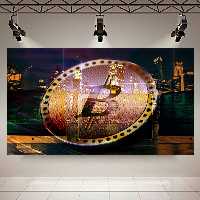 تابلو بوم طرح ارزدیجیتال مدل بیتکوین کد AR3230